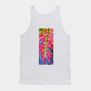 Colorful Leaf Close Up Tank Top